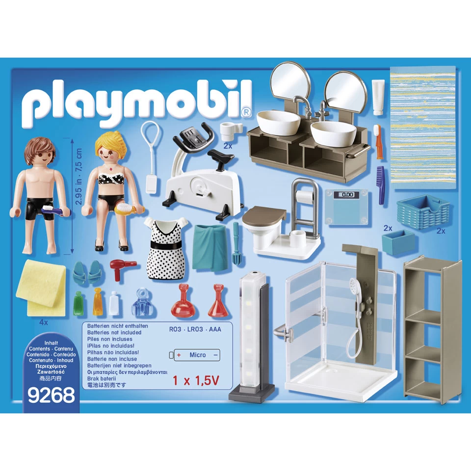 PLAYMOBIL City Life Badkamer Met Douche 9268 - Afbeelding 2