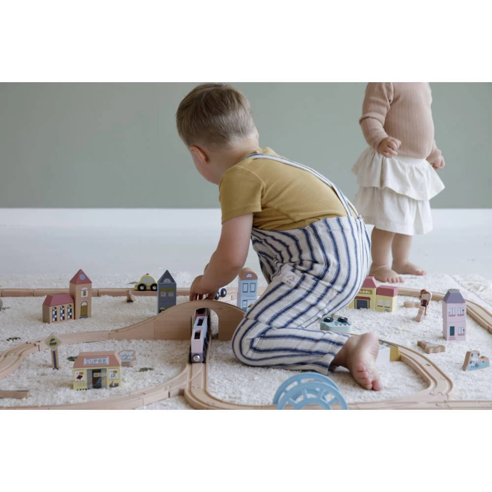 Little Dutch Little Railway Collection Treinbaan XXL Starterkit - Afbeelding 3