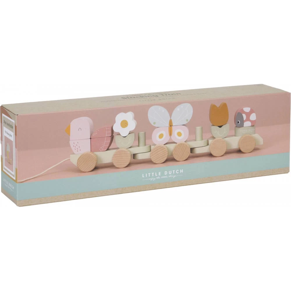 Little Dutch Flowers & Butterflies FSC Blokkentrein - Afbeelding 4