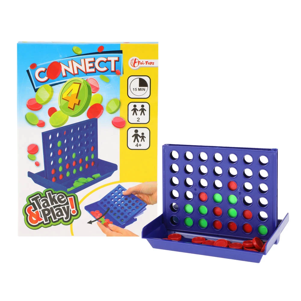 No Brand Vier Op Een Rij Reisspel