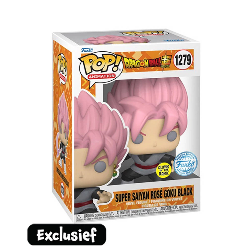 Funko Pop! Figuur Dragon Ball Super Super Saiyan Rosé Goku Black GITD